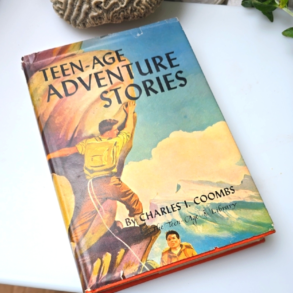 1940s Teen Age Adventure Stories   Book Coombs - Action ORANGE HC Adventure